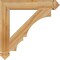 Ekena Millwork Balboa Arts & Crafts Rough Sawn Bracket, Western Red Cedar, 4"W x 26"D x 26"H BKT04X26X26BOA03RWR - alternate 4